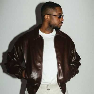 Leather Jacket Shadow – Brown