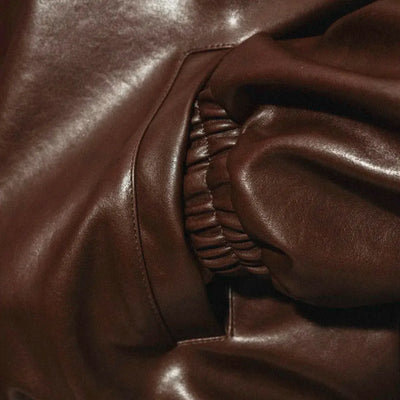Leather Jacket Shadow – Brown