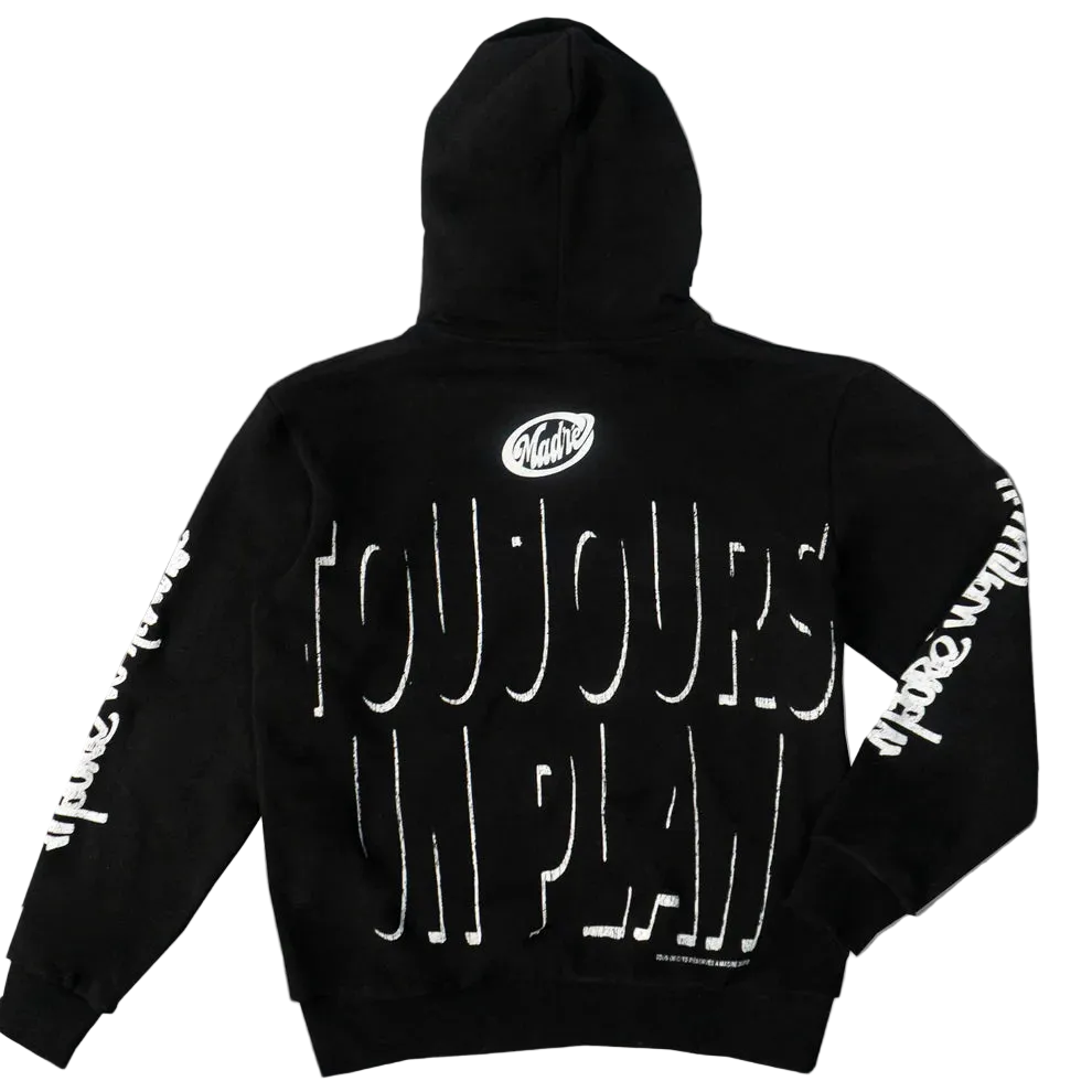 Sweat à capuche noir TUP 