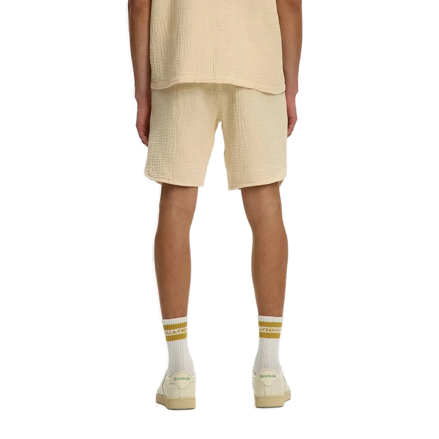 Short de villégiature SeerSucket - Crème