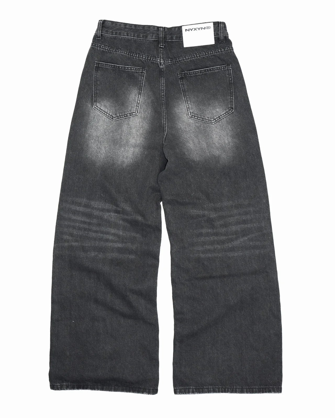 NYXYN - BAGGY WASHED JEANS - BLACK