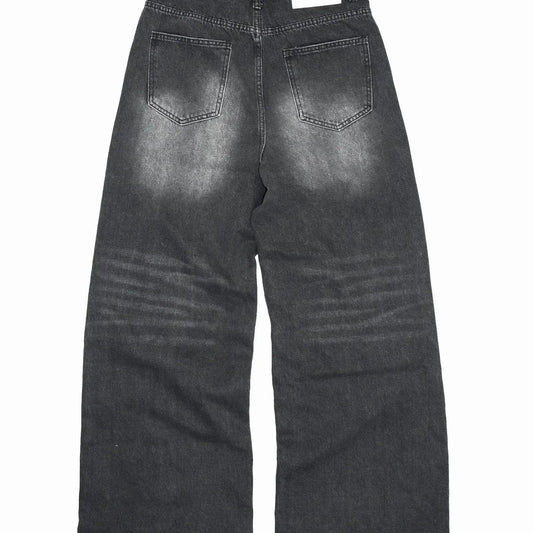NYXYN - BAGGY WASHED JEANS - BLACK
