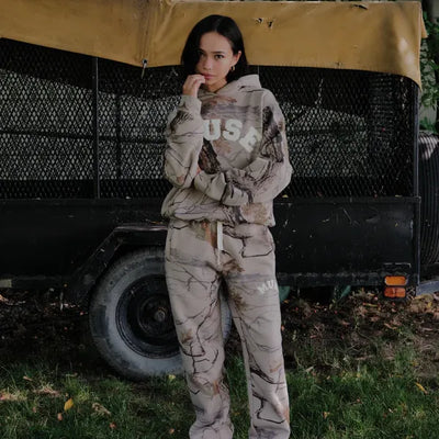 Heavyweight Camo Sweatpants - Canyon