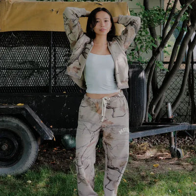 Heavyweight Camo Zip-Up - Canyon