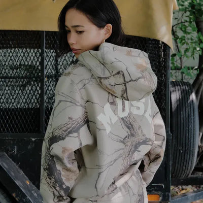 Heavyweight Camo Zip-Up - Canyon