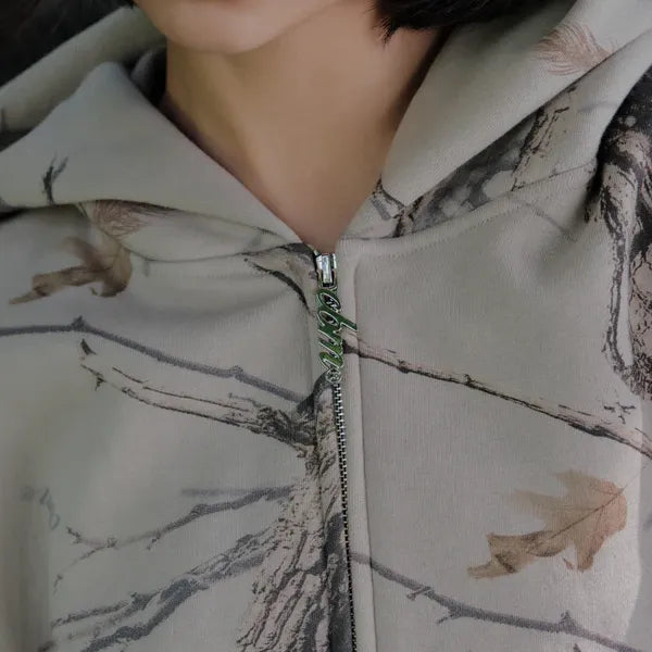 Heavyweight Camo Zip-Up - Canyon