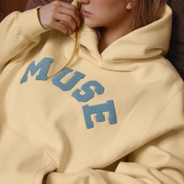 Heavyweight Chenille Hoodie - Porcelain