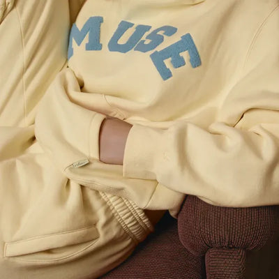 Heavyweight Chenille Hoodie - Porcelain