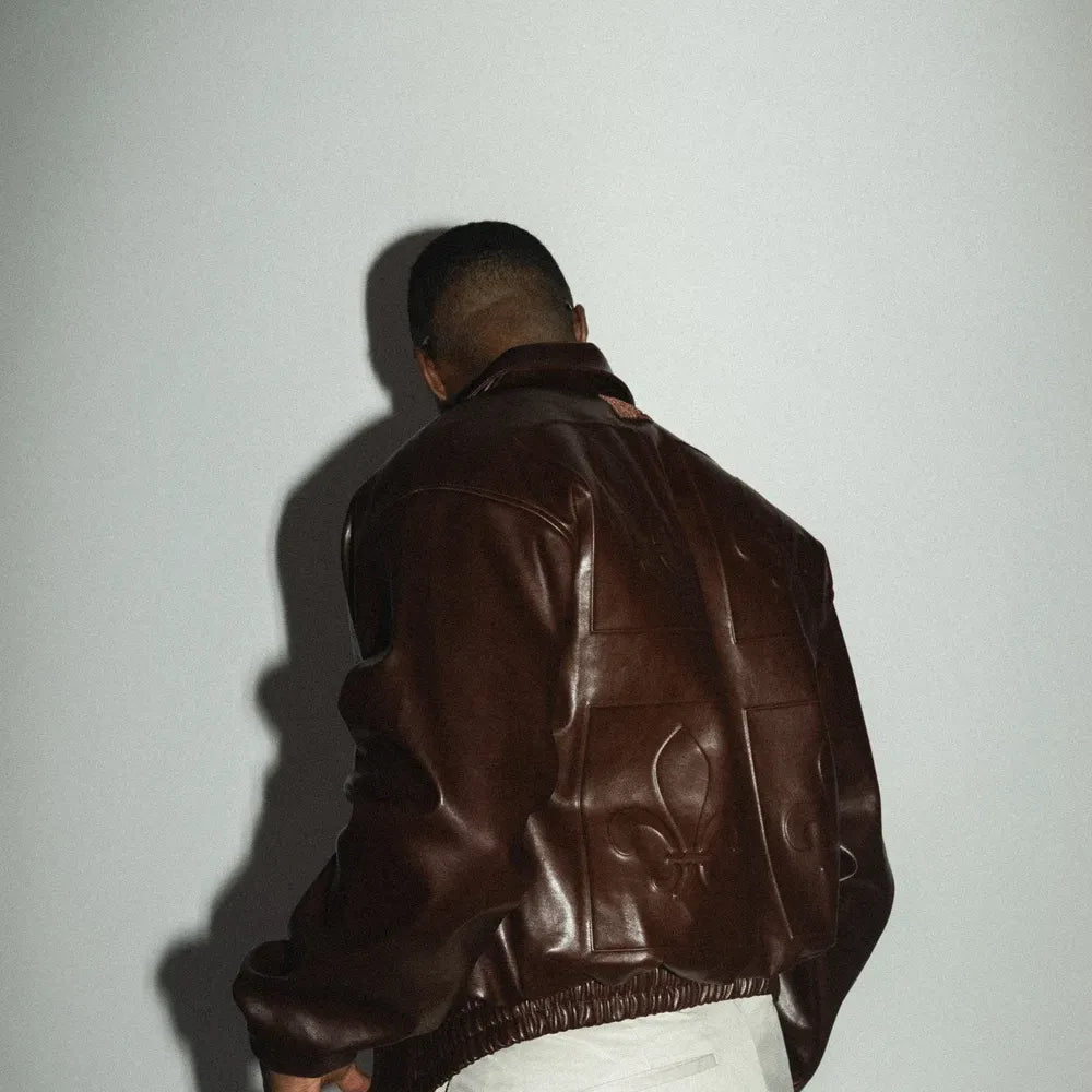 Leather Jacket Shadow – Brown