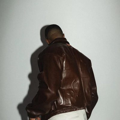 Leather Jacket Shadow – Brown