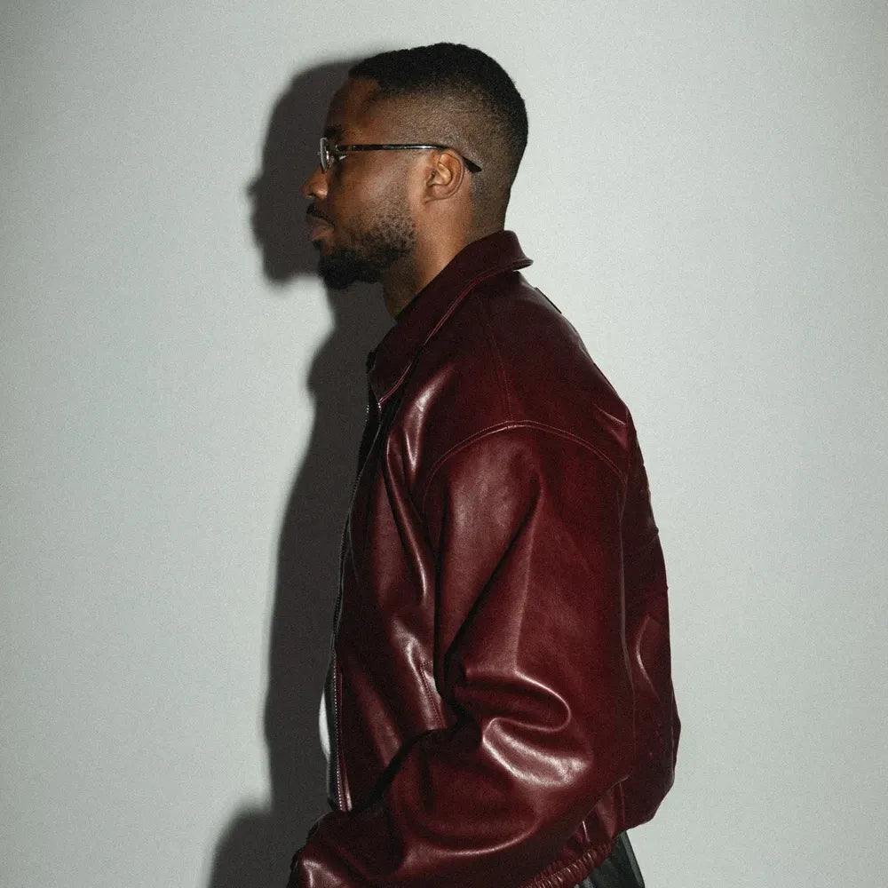 Leather Jacket Ego – Burgundy
