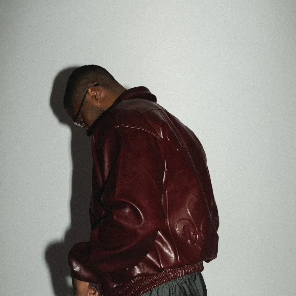 Leather Jacket Ego – Burgundy