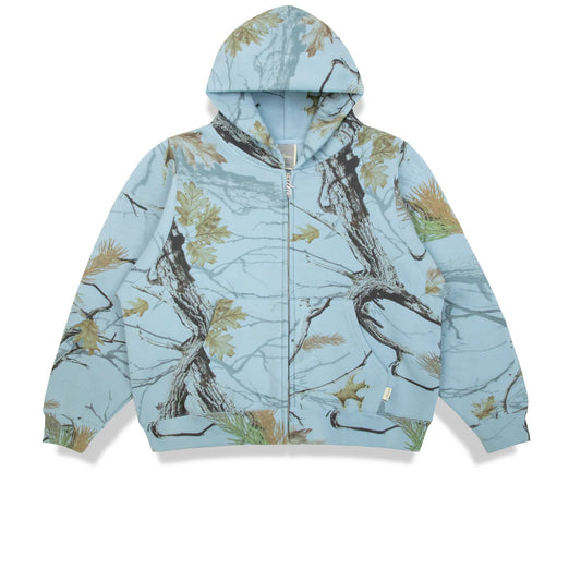 Heavyweight Camo Zip Up - Glacier