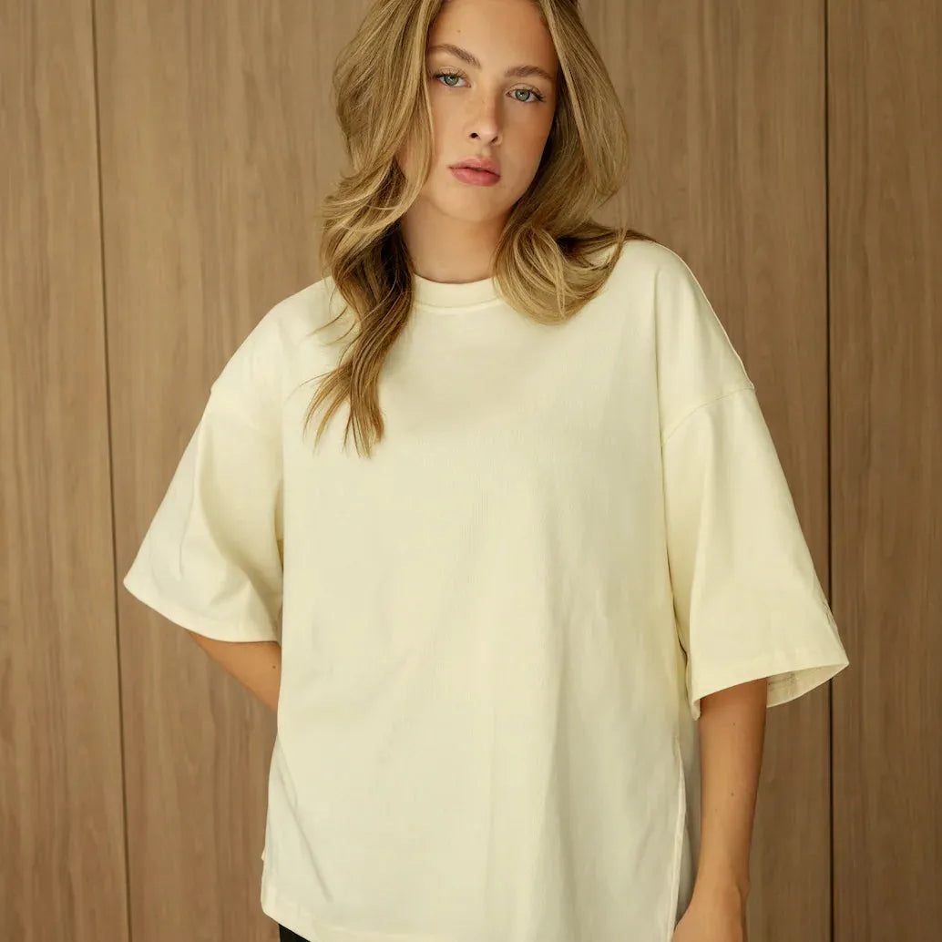 Edge day terry Tee - Butter