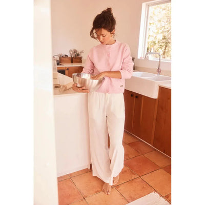 Pantalon en lin timeless – Blanc