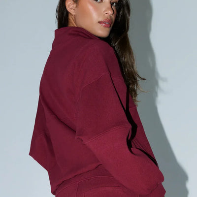 Quarter Zip Devotion - Berry