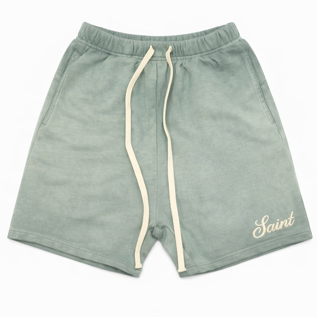 Saint Washed Shorts - Matcha Foam