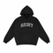 Saint Black Hoodie - Grey Rhinestone