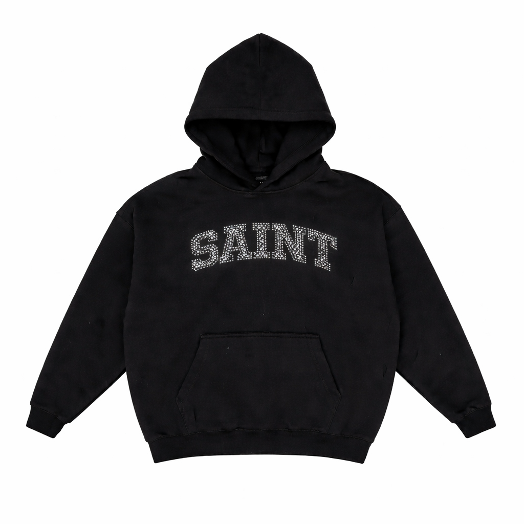 Saint Black Hoodie - Black Diamond
