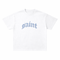 Saint White Tee - Blue Stitched