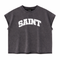 Saint Dark Grey Tank Top - White Patch