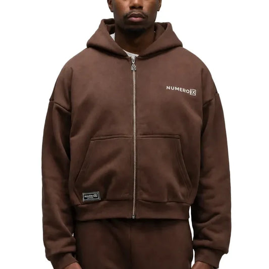 NUMERO IX - Brown Zip Hoodie