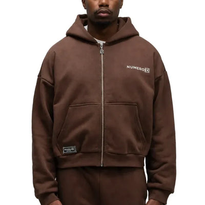 NUMERO IX - Brown Zip Hoodie
