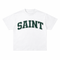 Saint White Tee - Forest Green Patch