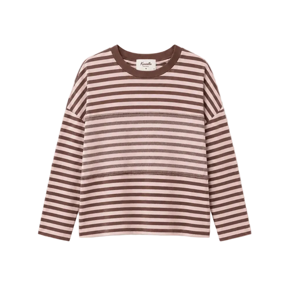 Morning Stripe Jersey - Cocoa/Pink