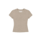 Micro Rib Tee - Milk Tea Beige