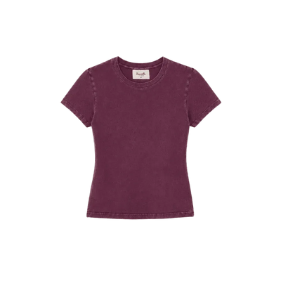 Micro Rib Tee - Winter Fig
