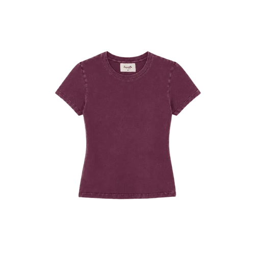 Micro Rib Tee - Winter Fig
