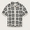 SS26 Knitted Quilt Shirt - White