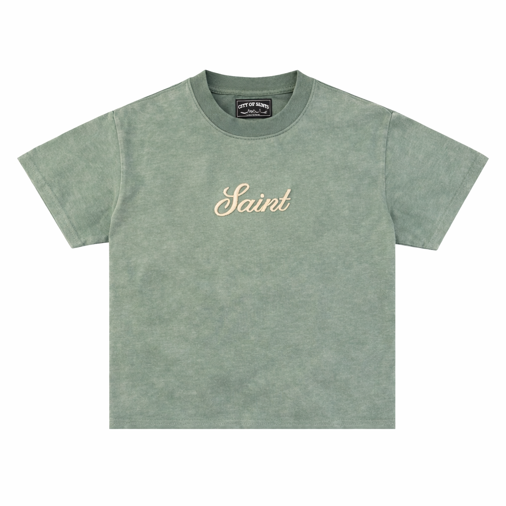 Saint Matcha Foam Tee - Logo Stitch
