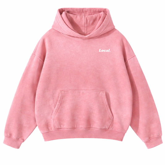 Local Washed Pînk Valentine's Day Hoodie