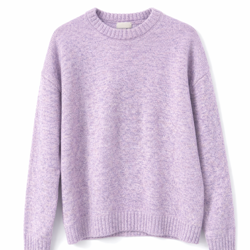 Heated Knit Crew - Lavender