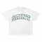 Saint White Tee - Green Outline Patch
