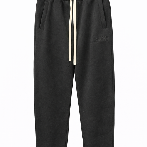 Sweatpants - "Saint" Triple Black College Logo