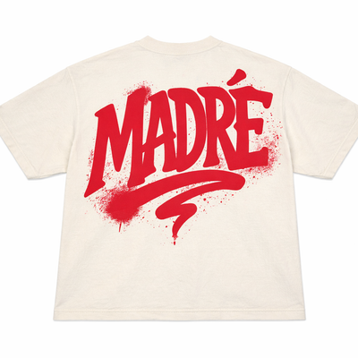 T-shirt carré - Noir/Rouge