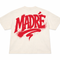 T-shirt carré - Noir/Rouge