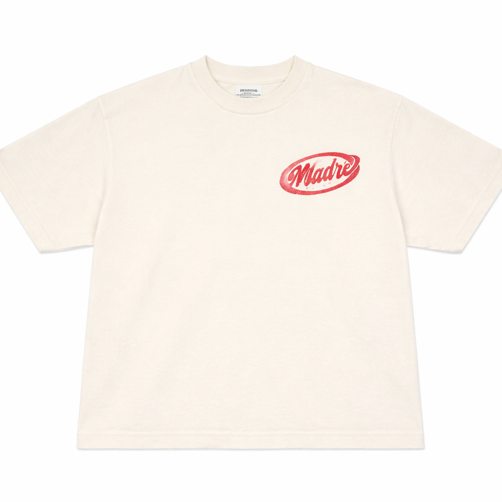 T-shirt carré - Noir/Rouge