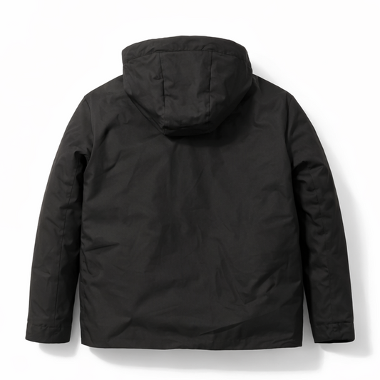Vegan Down Coat - Black