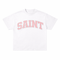 Saint White Tee - Baby Pink Patch