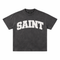 Saint Dark Grey Tee - White Patch