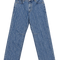 Pinstripe Baggy Denim FW26 - Mid Blue