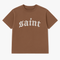 T-shirt brodé « Saint » rouille