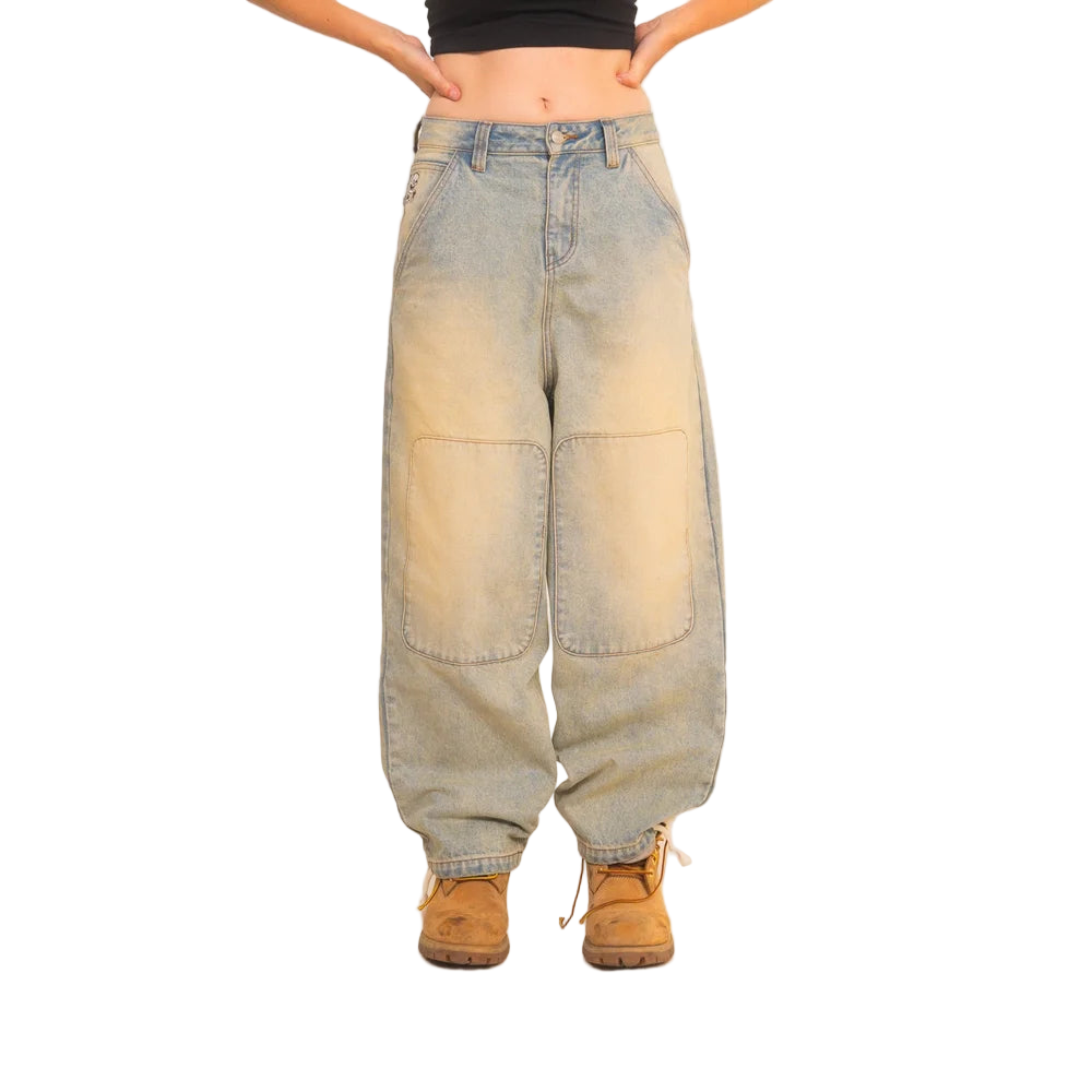 Acid Wash Denim Pants - GonePants