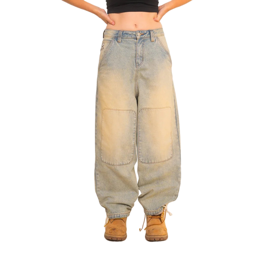 Acid Wash Denim Pants - GonePants