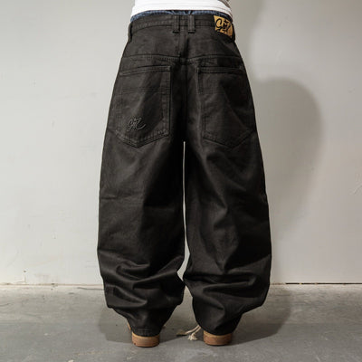 Gonepants - Black Waxed Baggy Denim