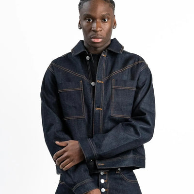 NYXYN - RAW DENIM JACKET - MARINE